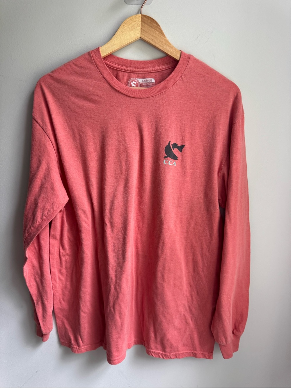 CHANEL Men's Long Sleeve Tee in Coral Pink